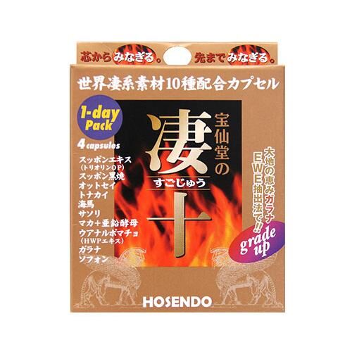 日本寶仙堂 淒十 10種壯陽原料 強效保健丸 1盒 4粒裝