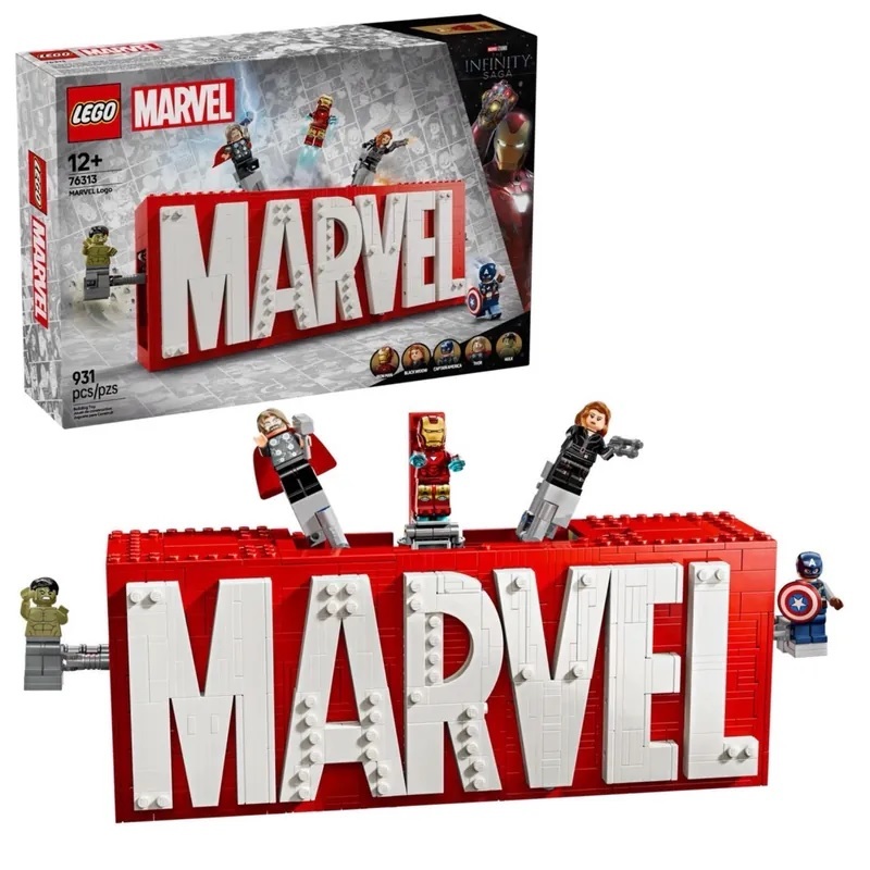 【玩具研究中心】LEGO 樂高 MARVEL 超級英雄 漫威人偶標誌盒 76313