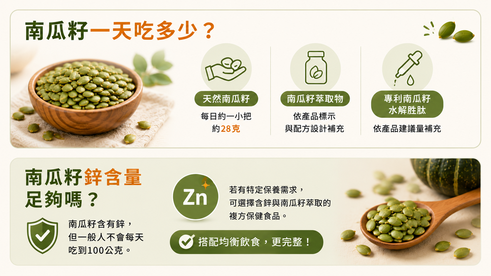 南瓜籽一天建議攝取量