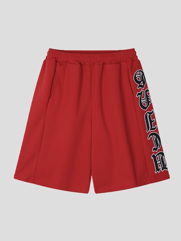 Side Embroidered Bermuda Pants