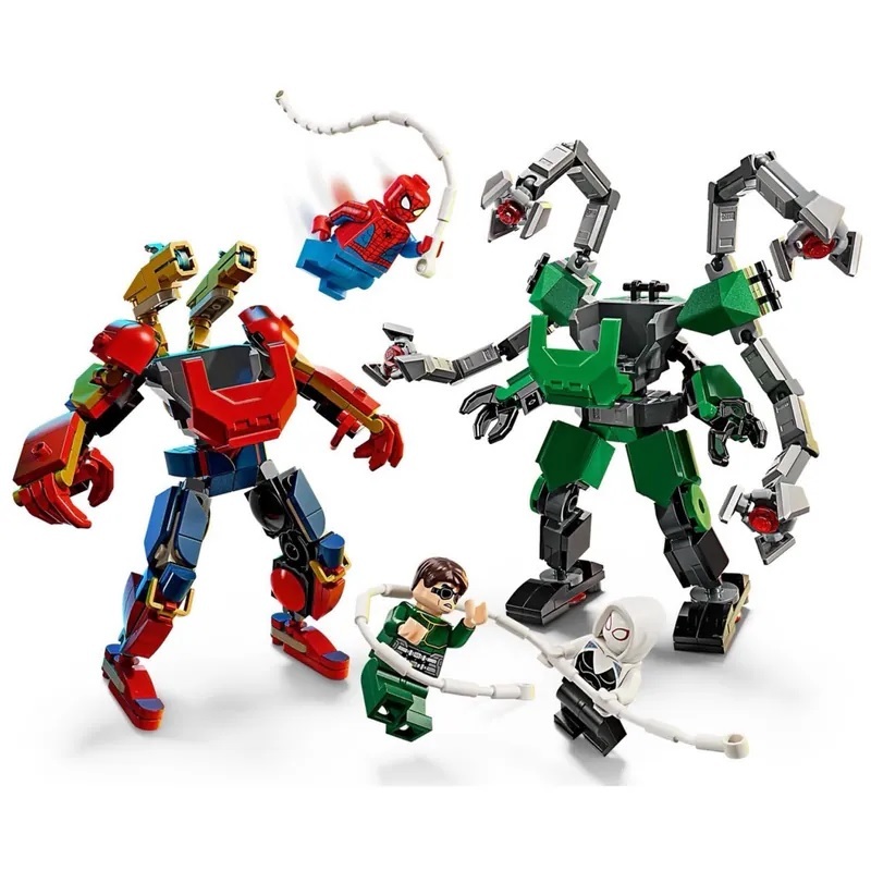【玩具研究中心】LEGO 樂高 MARVEL 超級英雄 機甲大戰：蜘蛛人 vs. 八爪博士 76338