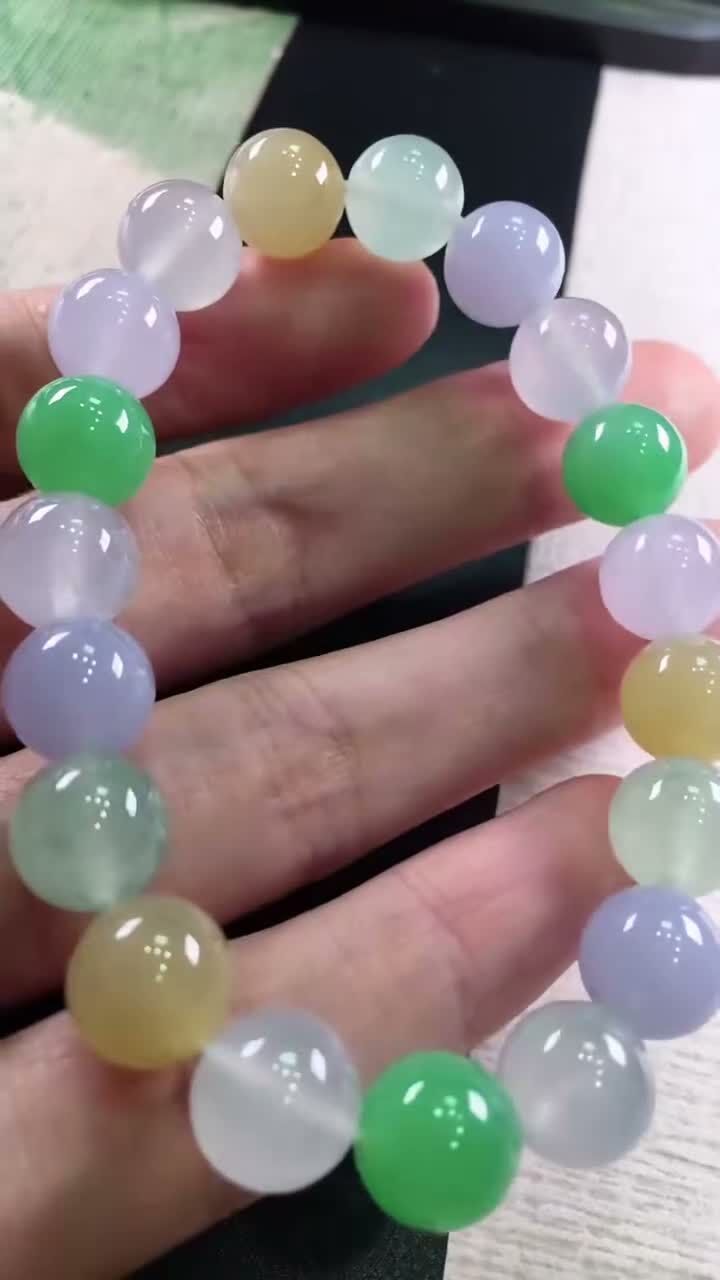 522336 翡翠糖果手串 (10mm直徑)