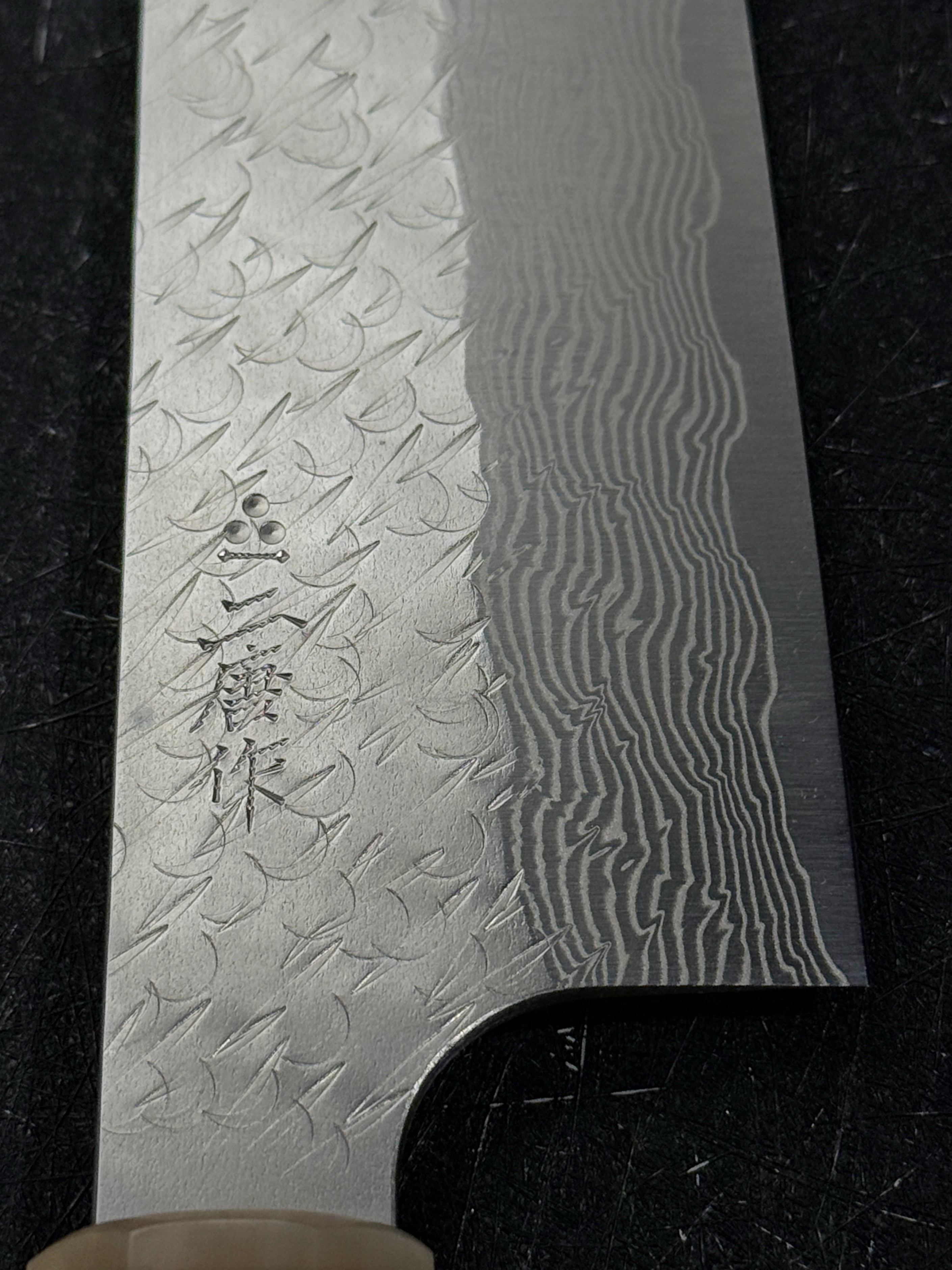 二唐刃物 SPG STRIX 槌目 墨流 筋引
