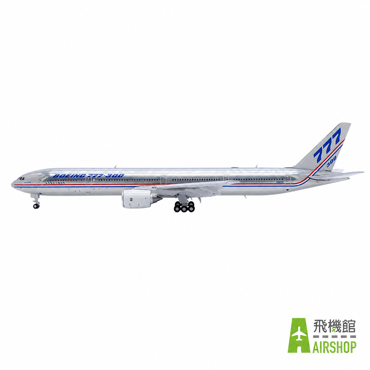 JC wings 1/400 波音777-300 N5014K 拋光原廠塗裝 襟翼放下版