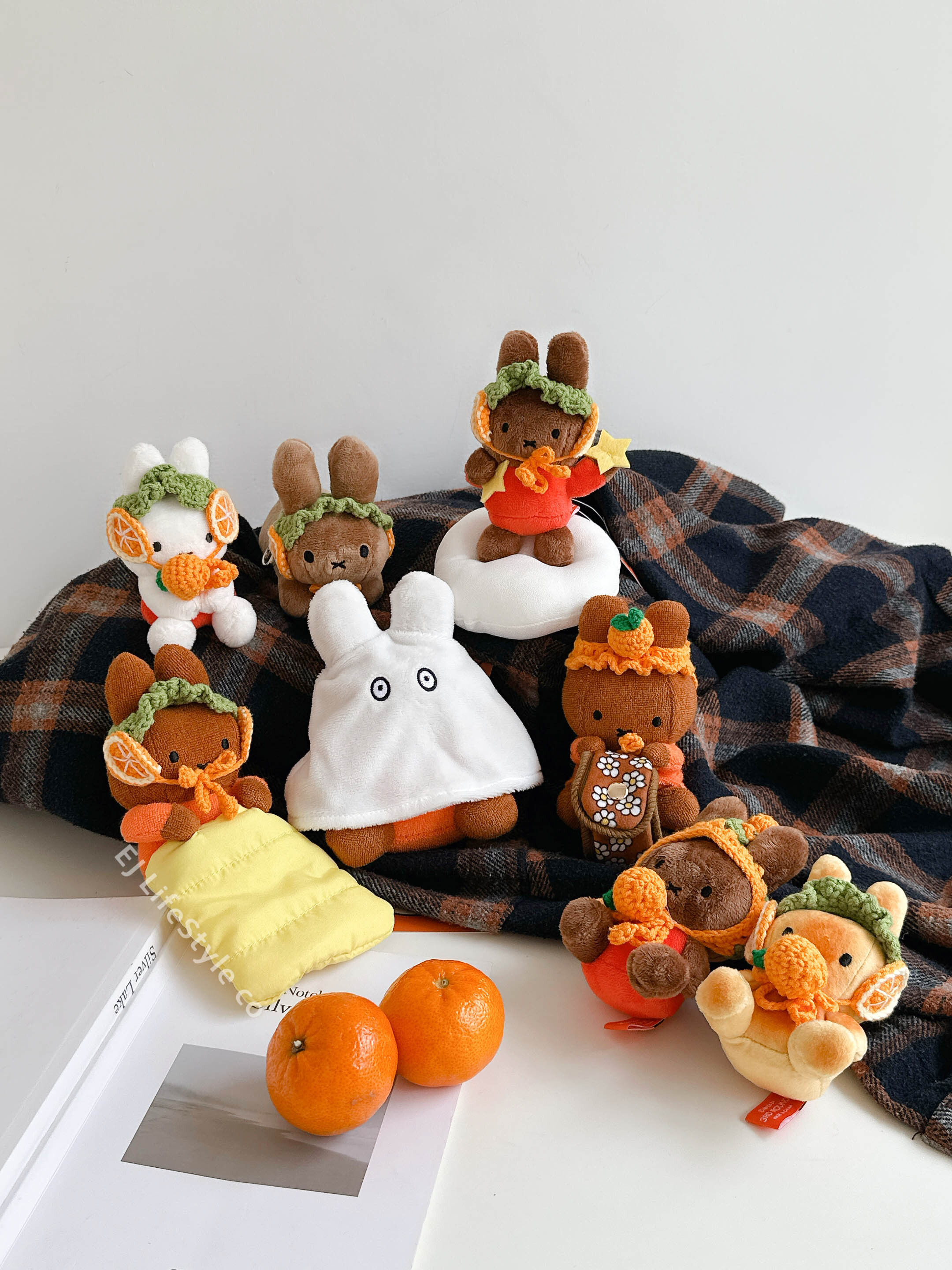 🇰🇷濟州島限定 miffy 米菲兔 橘子 編織 娃娃 玩偶 吊飾 / 現貨