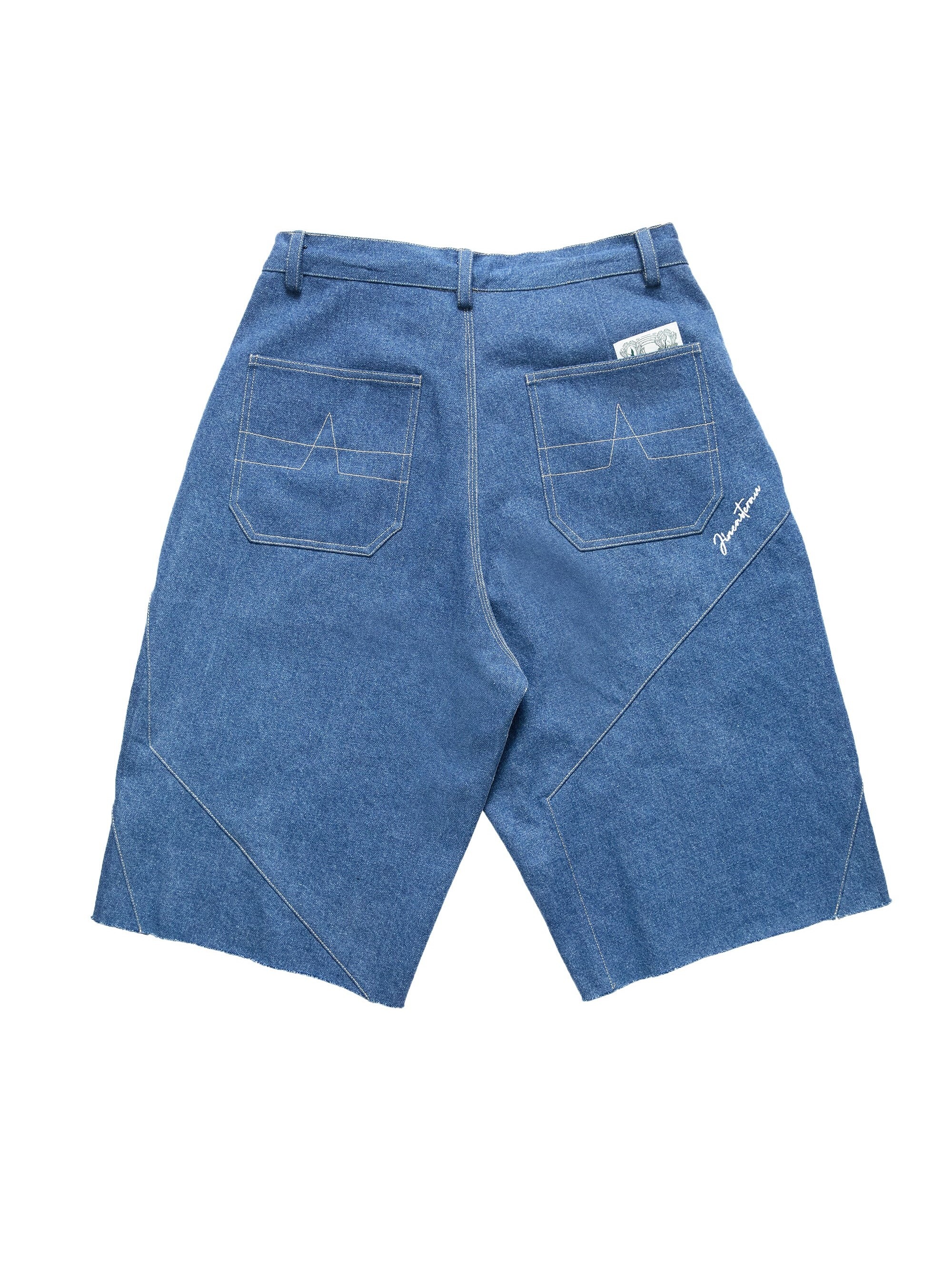 JIN 藍丹寧JORTS七分褲