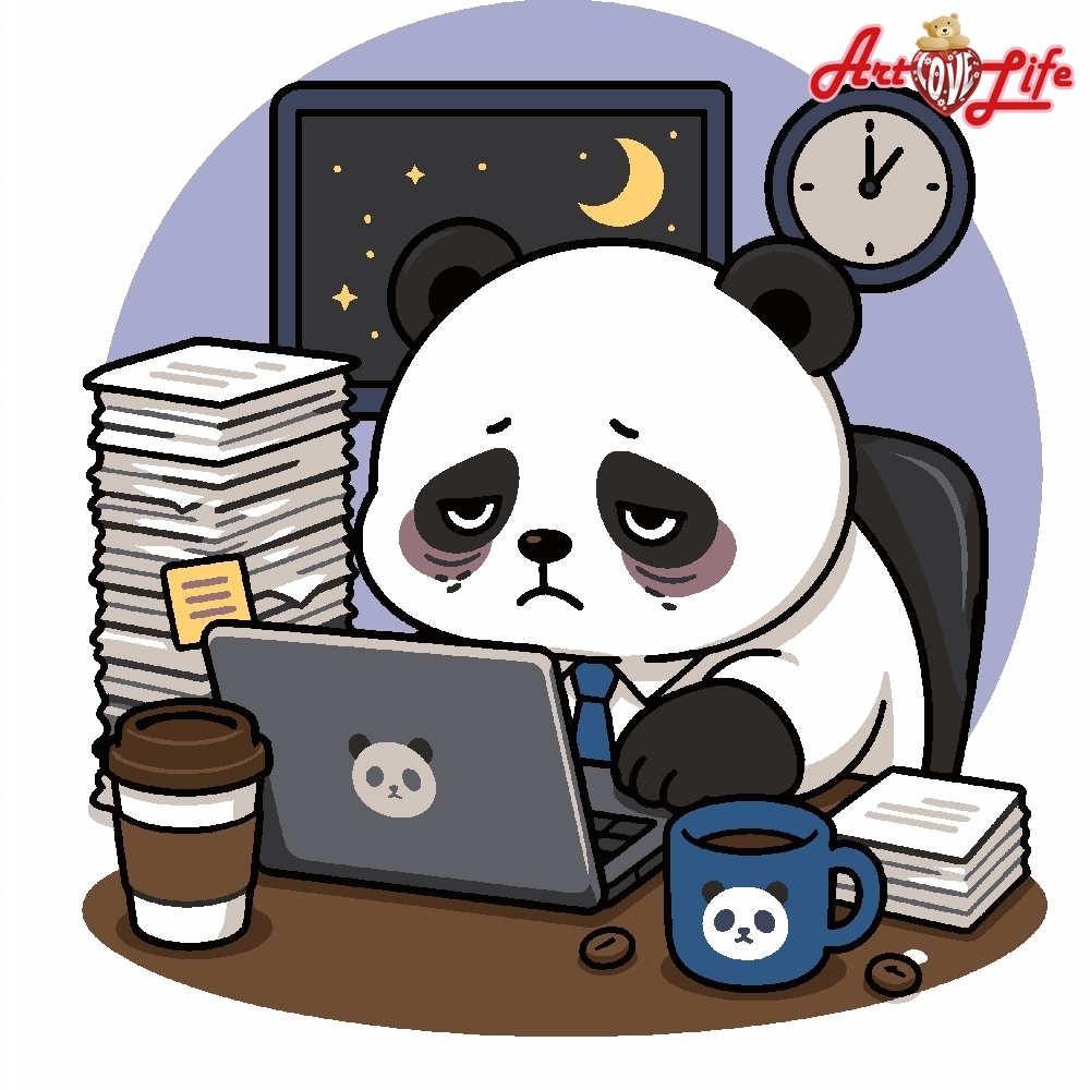 【AQ048】社畜會社_熊貓加班中