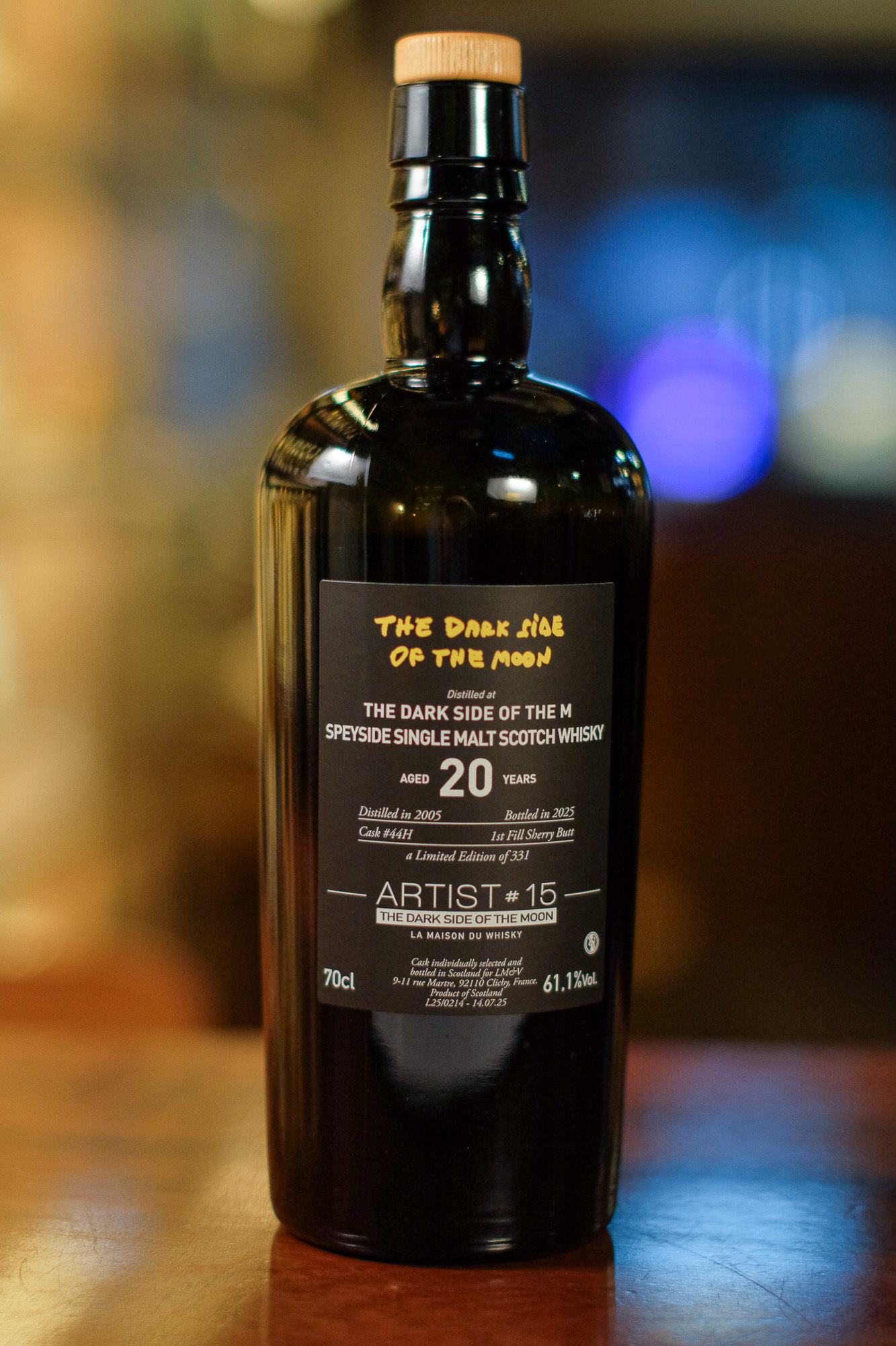 The Dark Side of the M 2005/2025 20YO First Fill Sherry Butt #44H 61.1% LMDW Artist #15