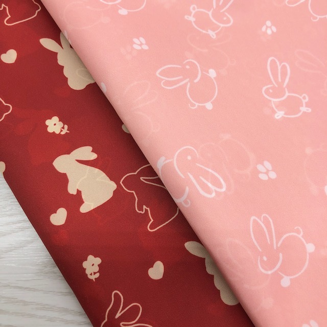 5451-小兔子 印花系列薄款防水布雨傘布/幅寬150cm