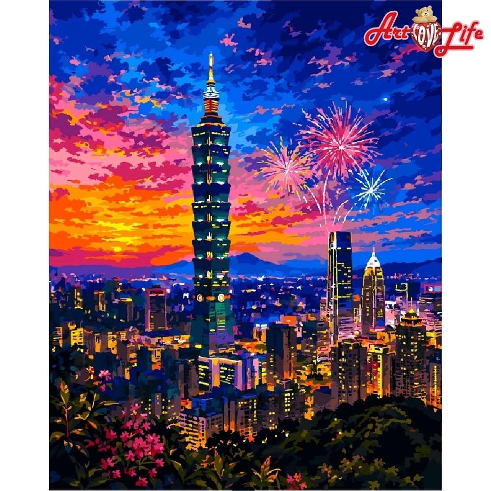 【TW086】台灣風情_煙火燦爛的101