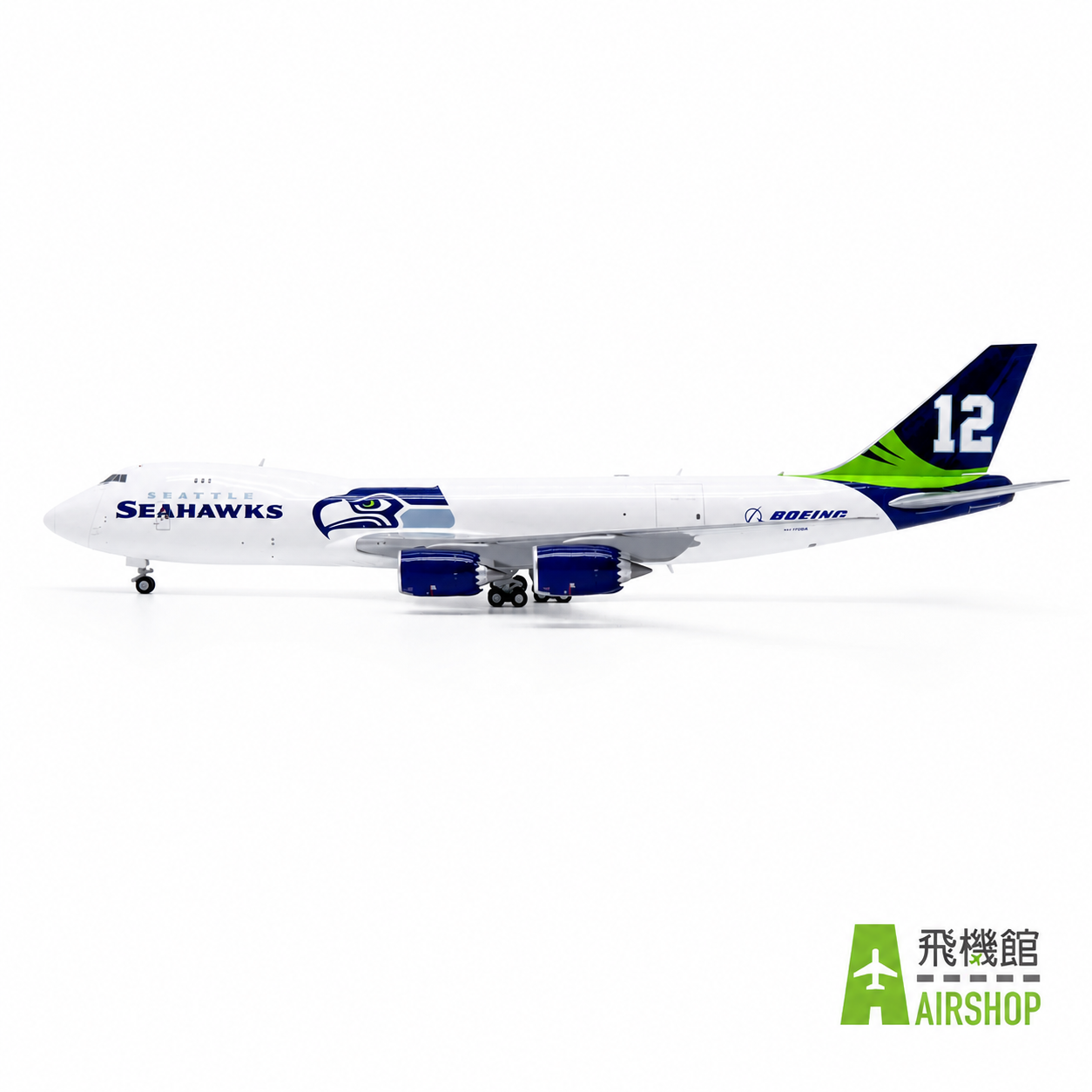JC wings 1/400 波音747-8F 西雅圖海鷹塗裝