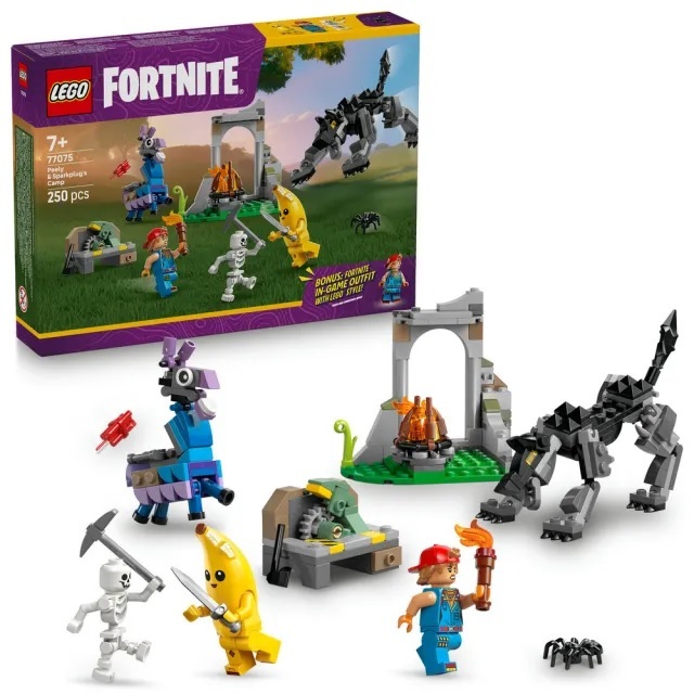 【玩具研究中心】LEGO 樂高 要塞英雄 Peely & Sparkplugs Camp 77075