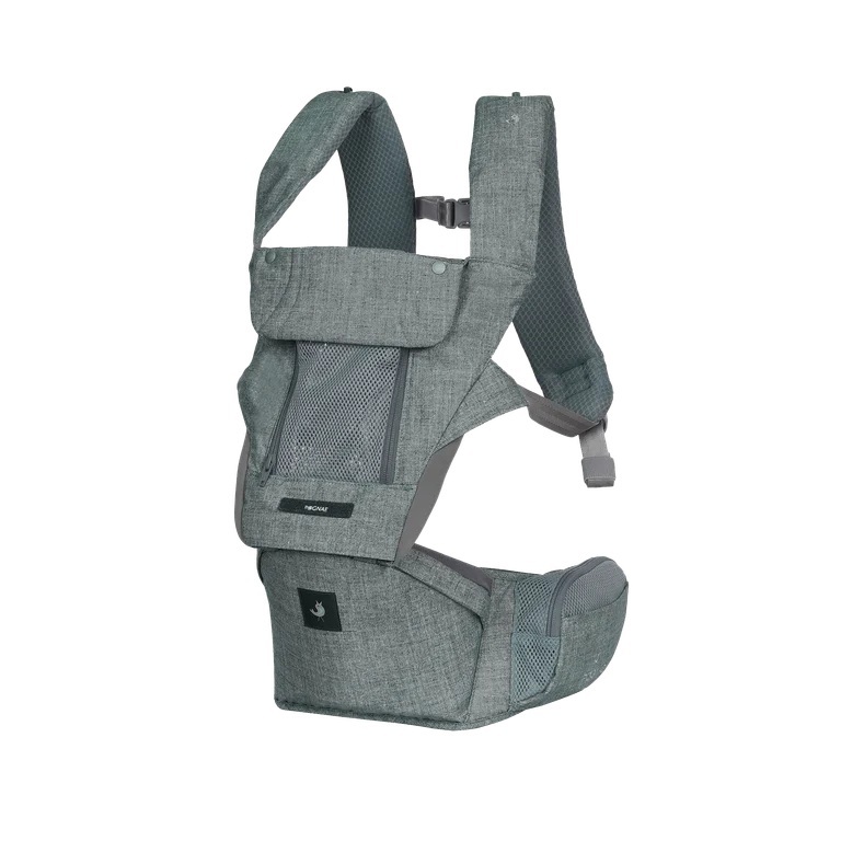 【POGNAE】 MAX.B Lightweight Hipseat Baby Carrier (Denim Grey)