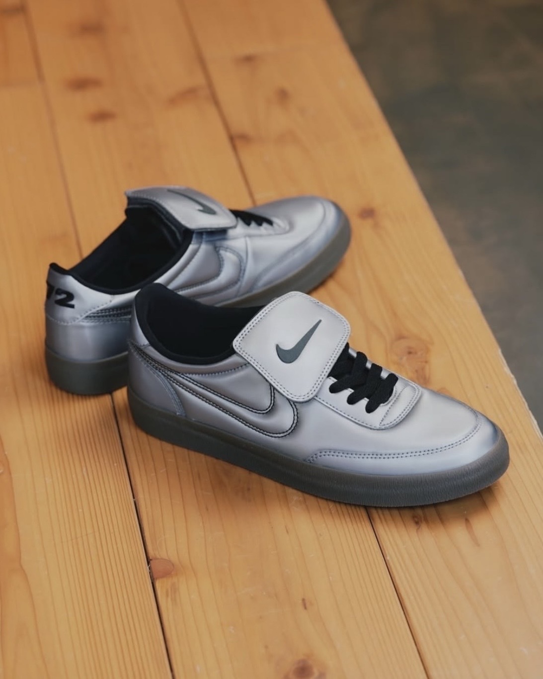 【逢甲FUZZY】Nike Killshot 2 "Tiempo" 外翻鞋舌 黑縫線 皮革 復古 銀 德訓鞋 IM4842-099