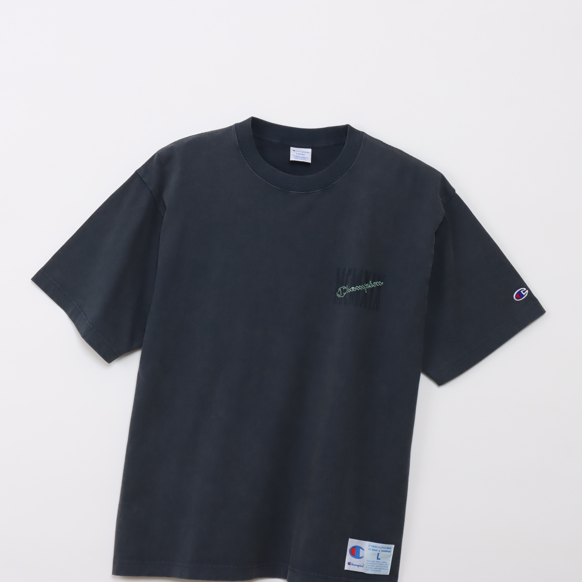 男款-CASUAL 寬版印花短袖TEE-深藍色 (C3-D336-370)