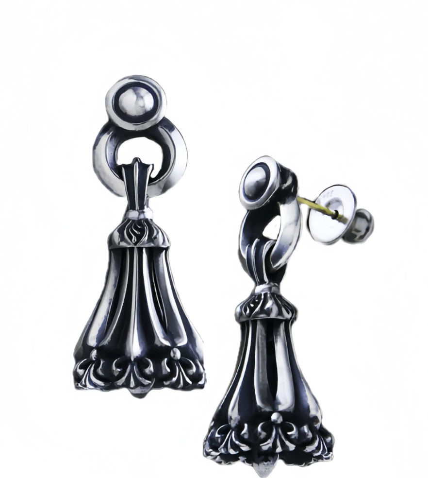 CHROME BELL EARRINGS XS