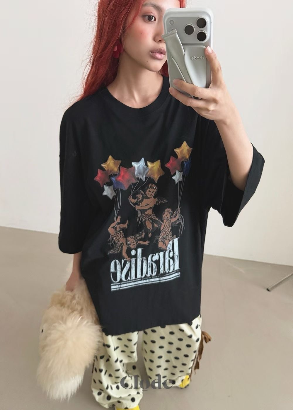 天使星星氣球長版T