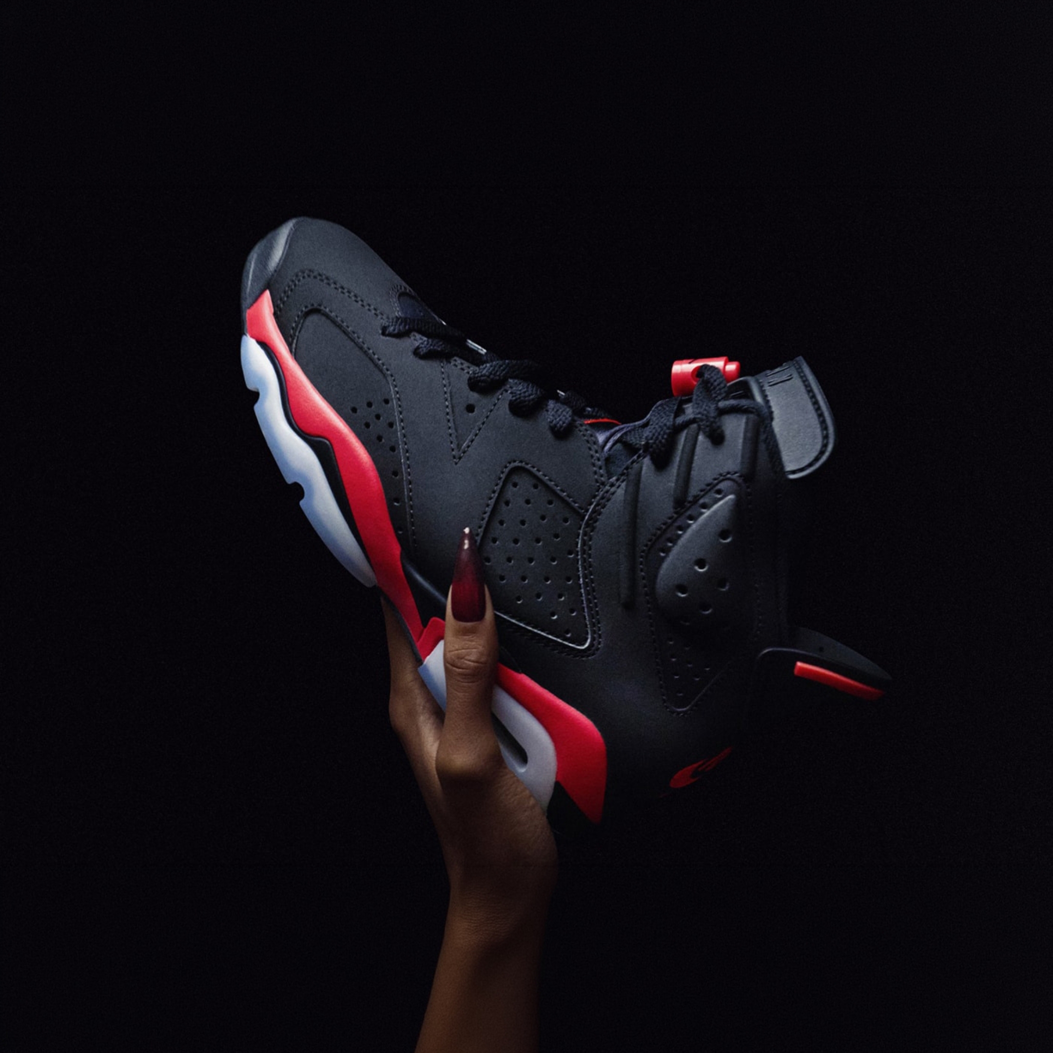 NICEDAY 代購 Air Jordan 6 Retro 黑紅 大魔王 六代 AJ6 黑 黑魂 水晶底 CT8529-001