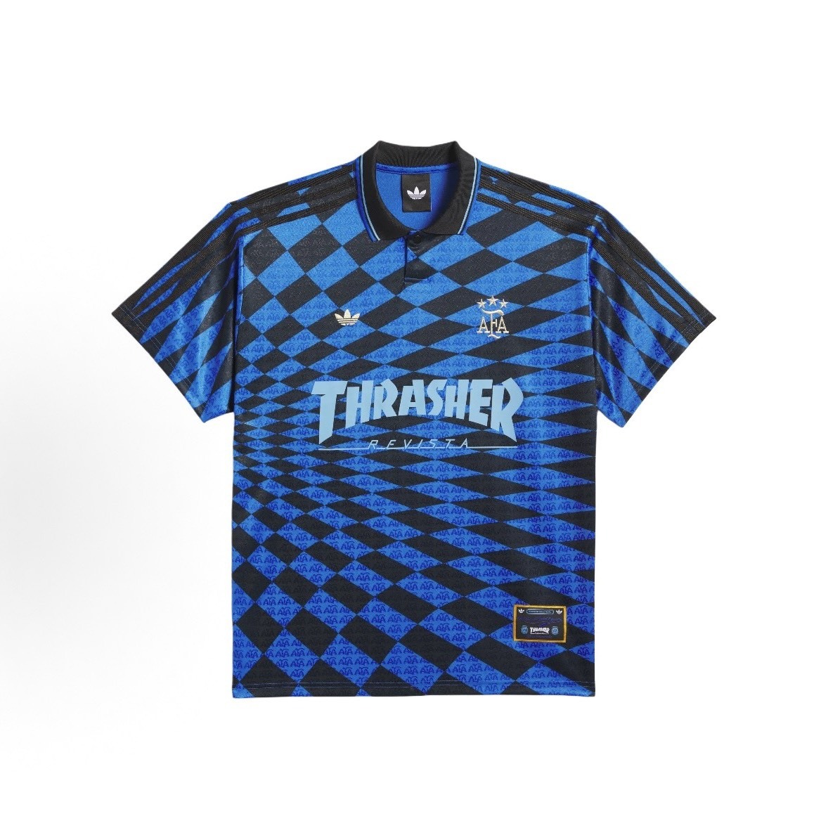 【代購】 adidas x Thrasher 阿根廷國家隊滑板足球球衣 短袖黑 傳奇聯名/黑魂 KX4551