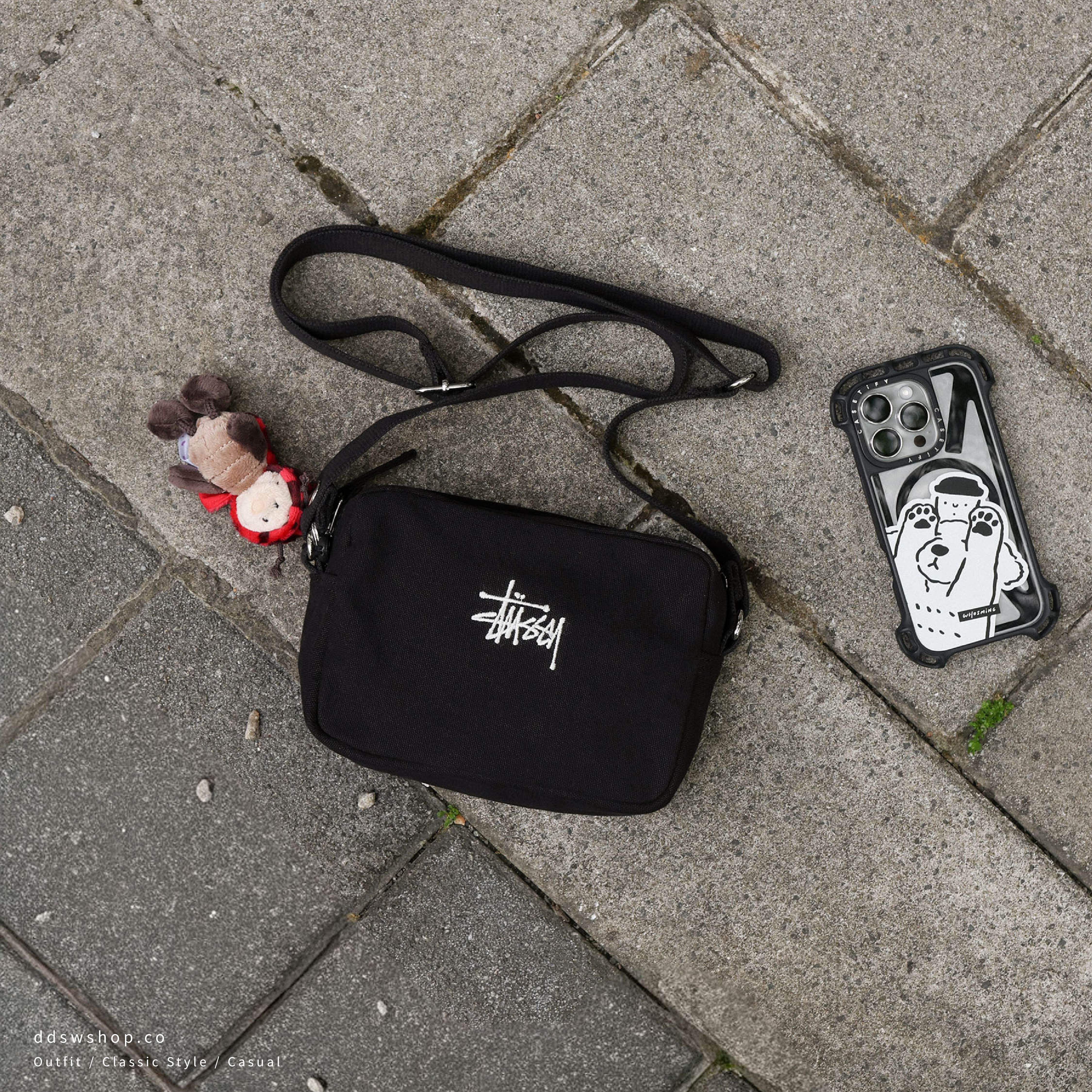 "現貨" STUSSY CANVAS SIDE POUCH 側背小包
