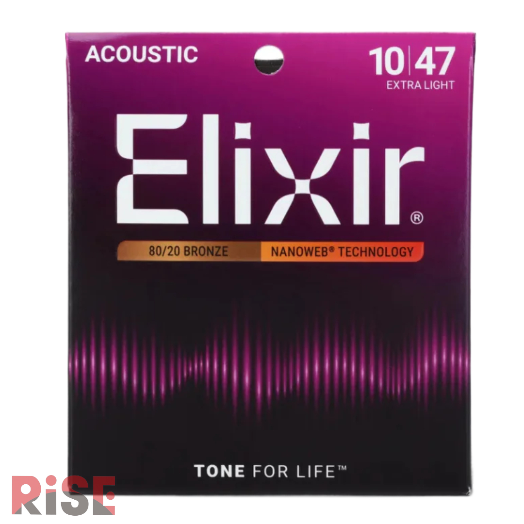 ELIXIR 10-47 木吉他弦 POLYWEB 奈米包覆塗層 黃銅 11002