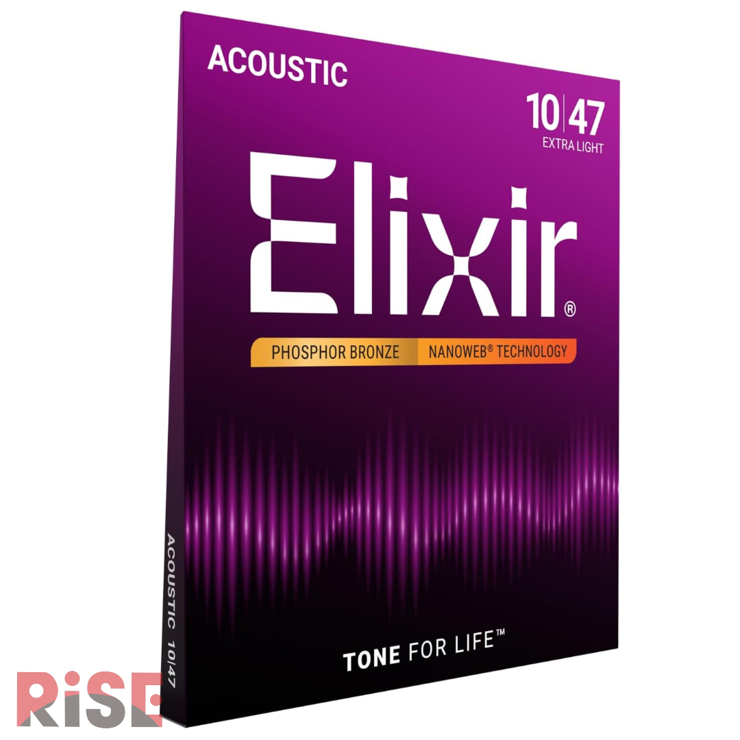 ELIXIR 10-47 木吉他弦 NANOWEB 青磷銅(紅銅) 奈米包覆層 16002