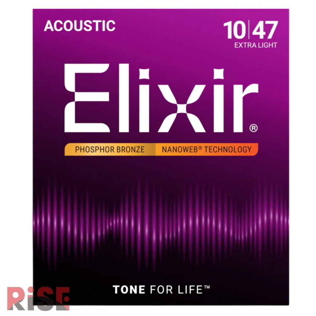 ELIXIR 10-47 木吉他弦 NANOWEB 青磷銅(紅銅) 奈米包覆層 16002