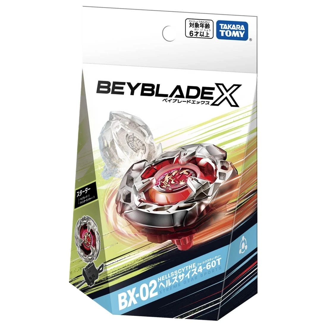 爆旋陀螺 Takara Tomy Beyblade X BX-02 Starter Hells Scythe 4-60T