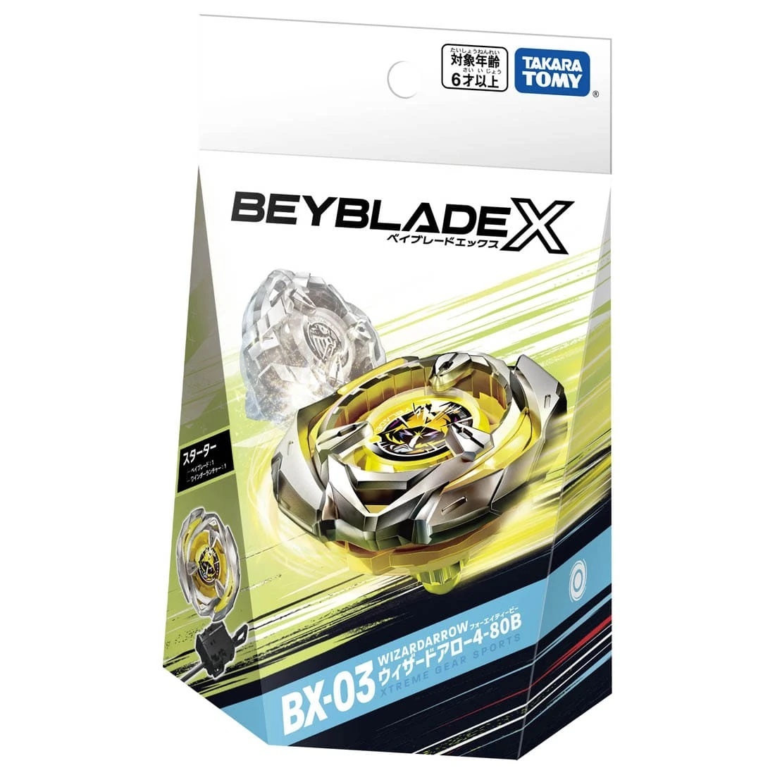 爆旋陀螺 Takara Tomy Beyblade X BX-03 Starter Wizard Arrow 4-80B