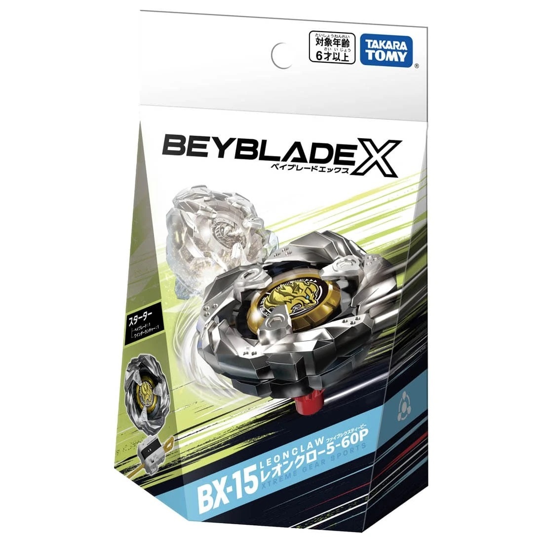 爆旋陀螺 Takara Tomy Beyblade X BX-15 Starter Leon Claw 5-60P