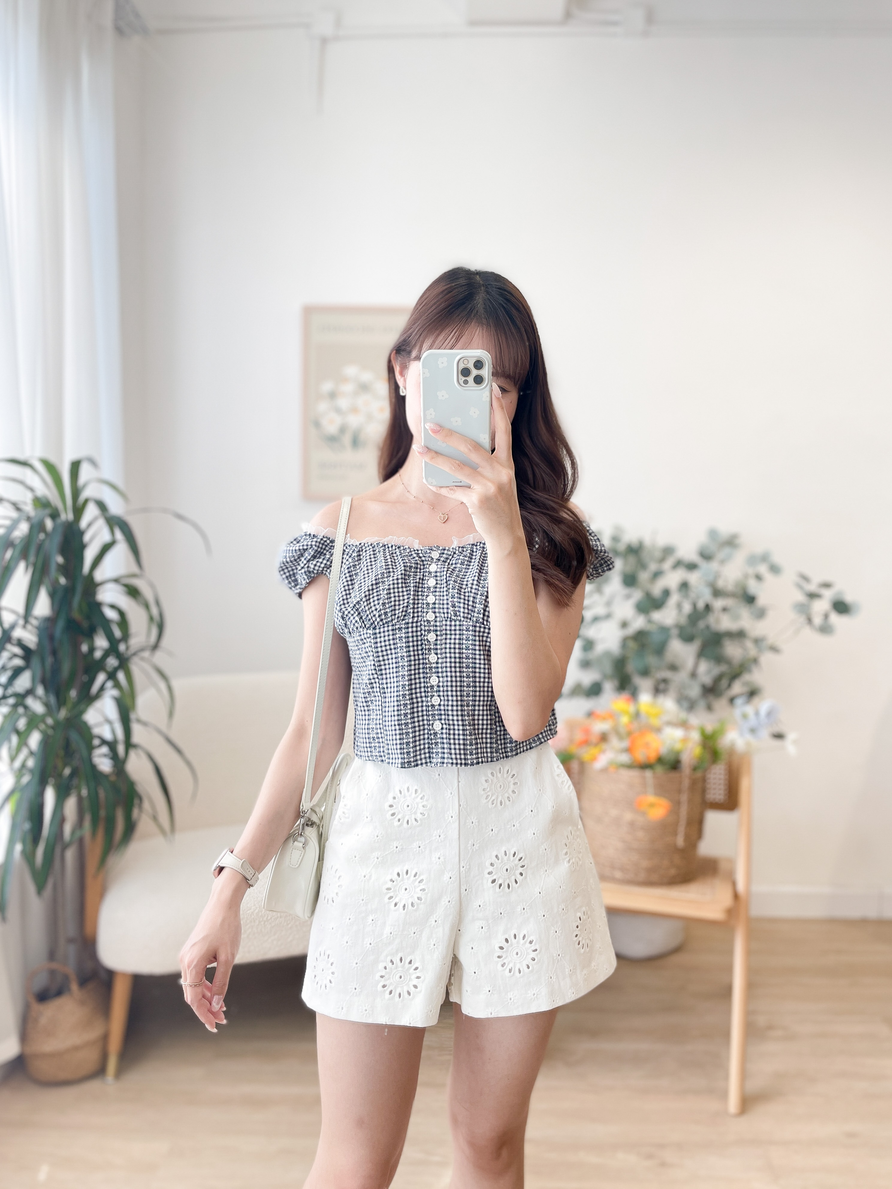T1562 Picnic Day Ruffles Corset Top