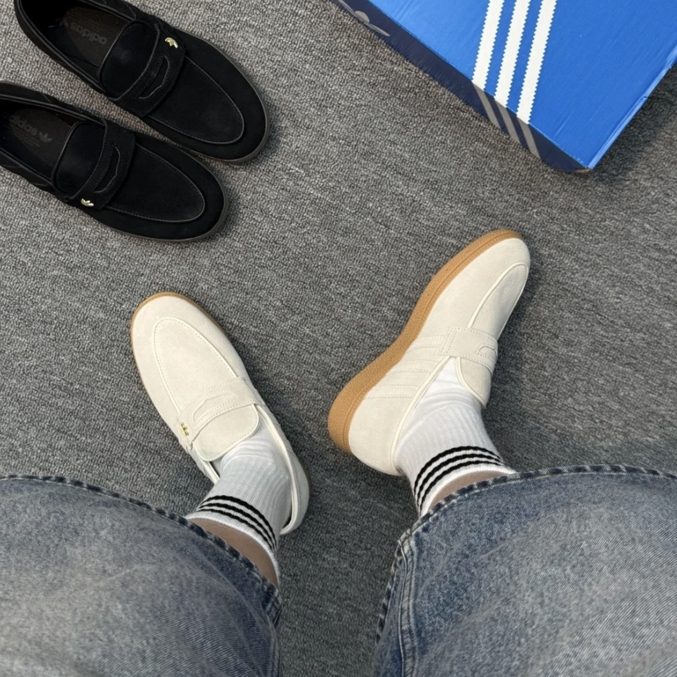 ADIDAS HANDBALL SPEZIAL LOAFER 米白 焦糖底 樂福鞋 復古 懶人鞋 KJ0640