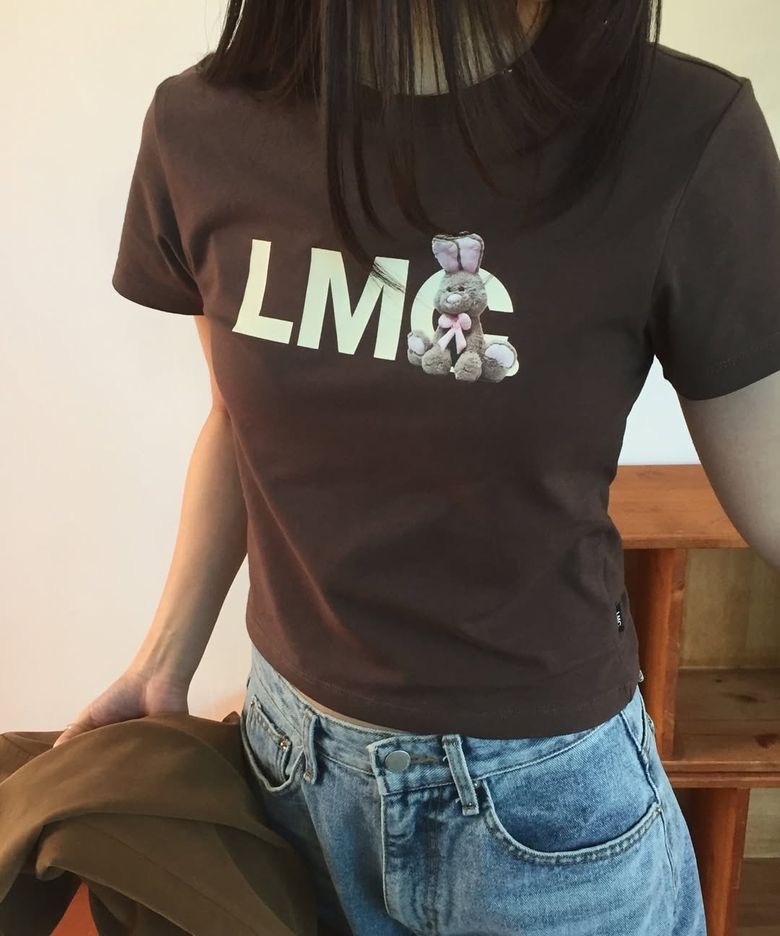 【預購】韓國代購 朴秀英同款 LMC 短版 兔兔 Bunny Og Cropped Tee 修身 短版 T恤  Red Velvet Joy同款