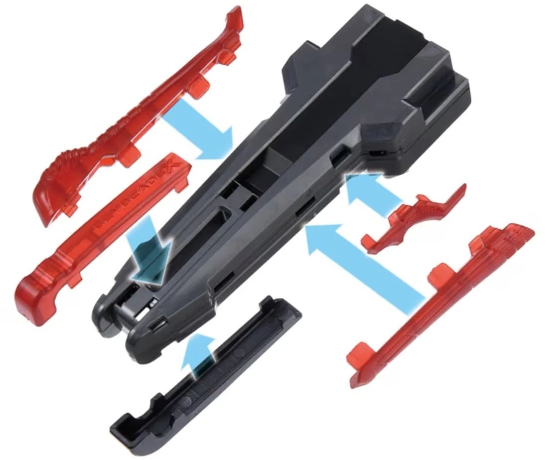 爆旋陀螺 Takara Tomy Beyblade X BX-41 Rubber Custom Grip (Gunmetal Version)