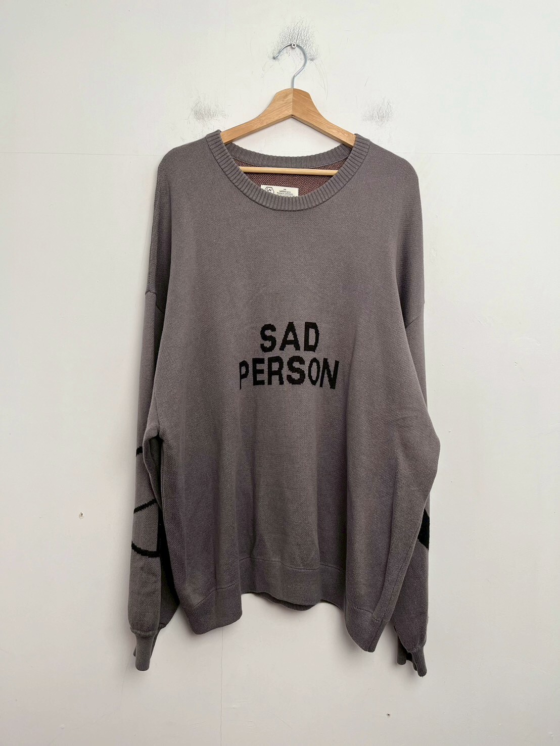 WALL OF SOUND 5:15/“POINTLESSNESS” JACQUARD SWEATER SIZE L