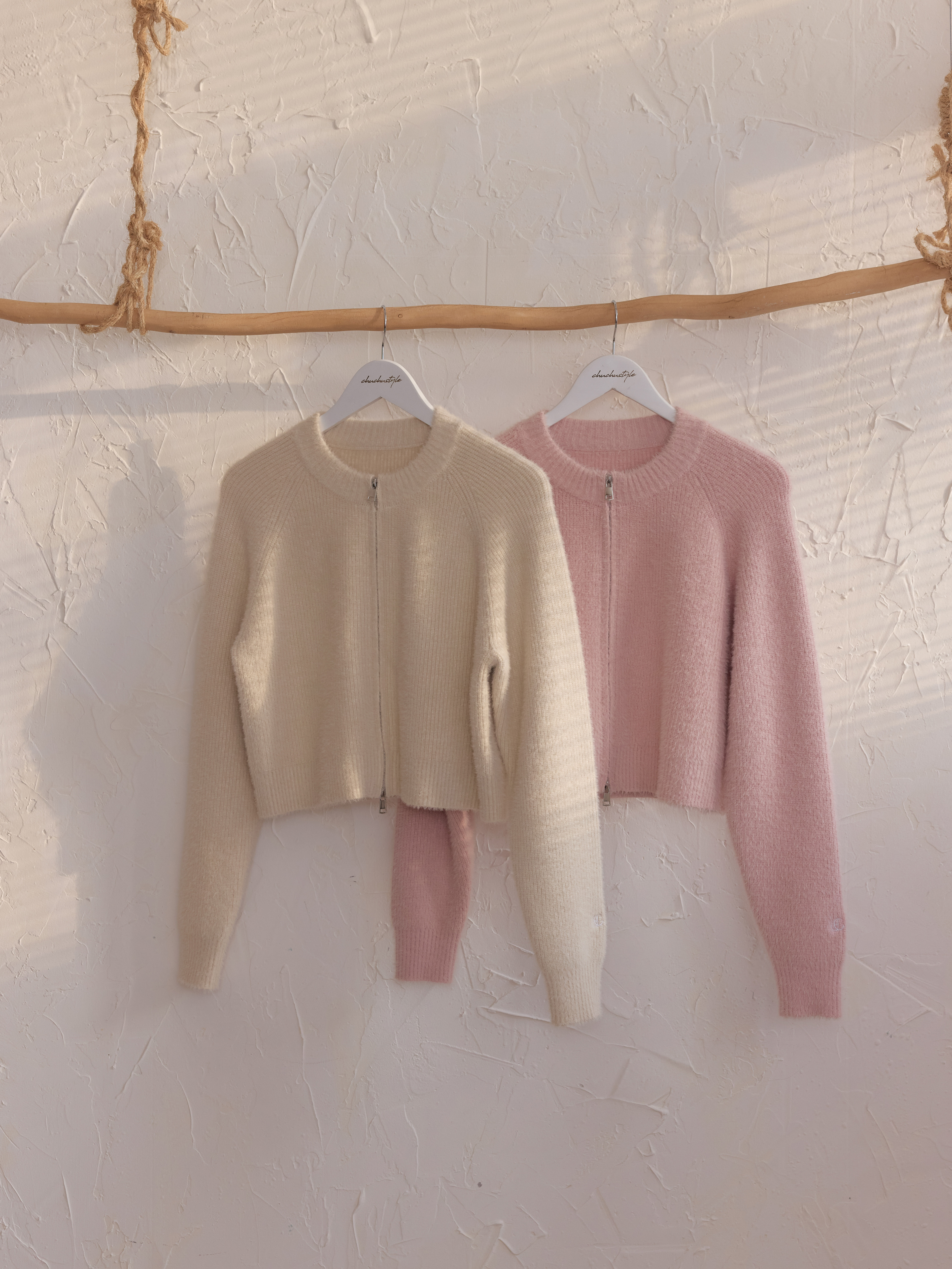 Custom Soft Touch Dual-Zip Knit Sweater