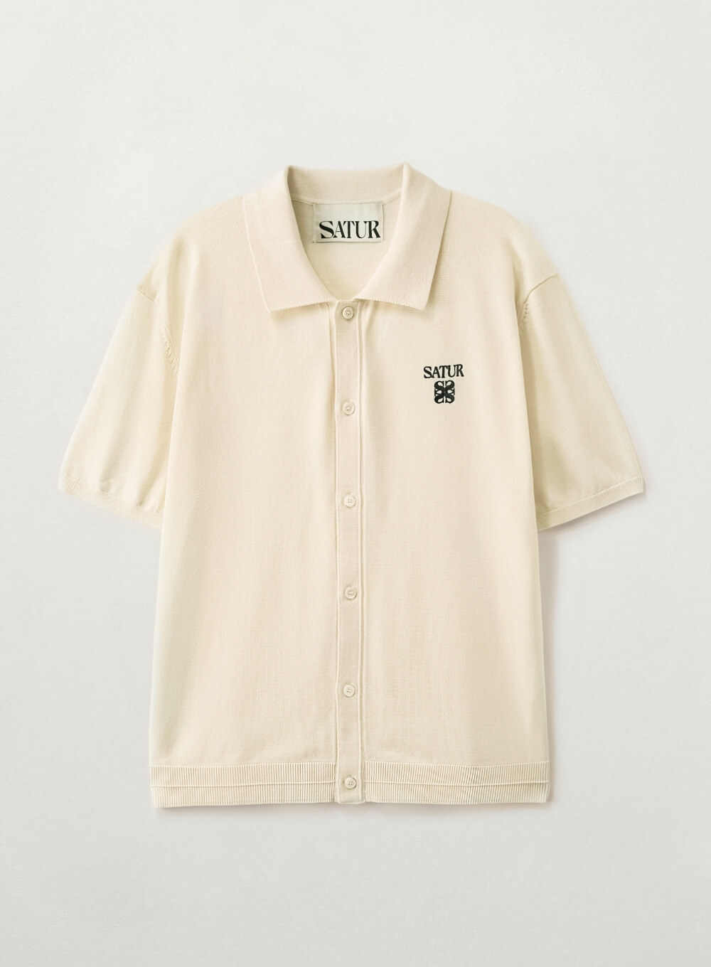【直播】SATUR LX060409 男裝半針織短袖上衣(SA262MKC01)