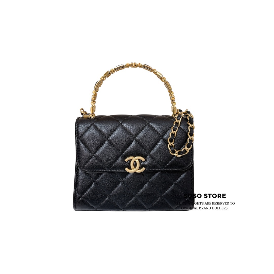 Chanel 23P Kelly Bag - Black / GHW