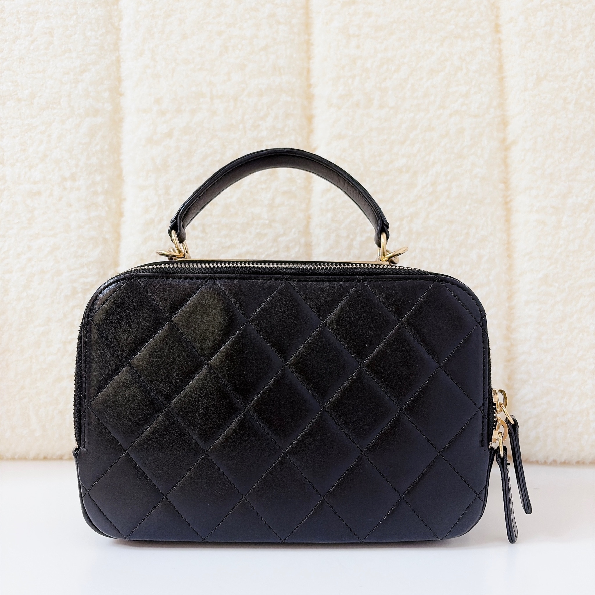 Chanel Small Bowling Bag - Black / GHW