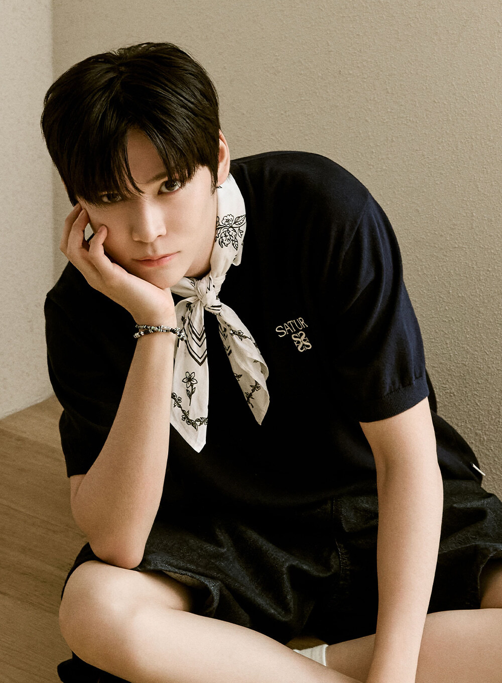 【直播】SATUR LX060411 Loren Fine 男裝針織短袖上衣(SA262MKT02)