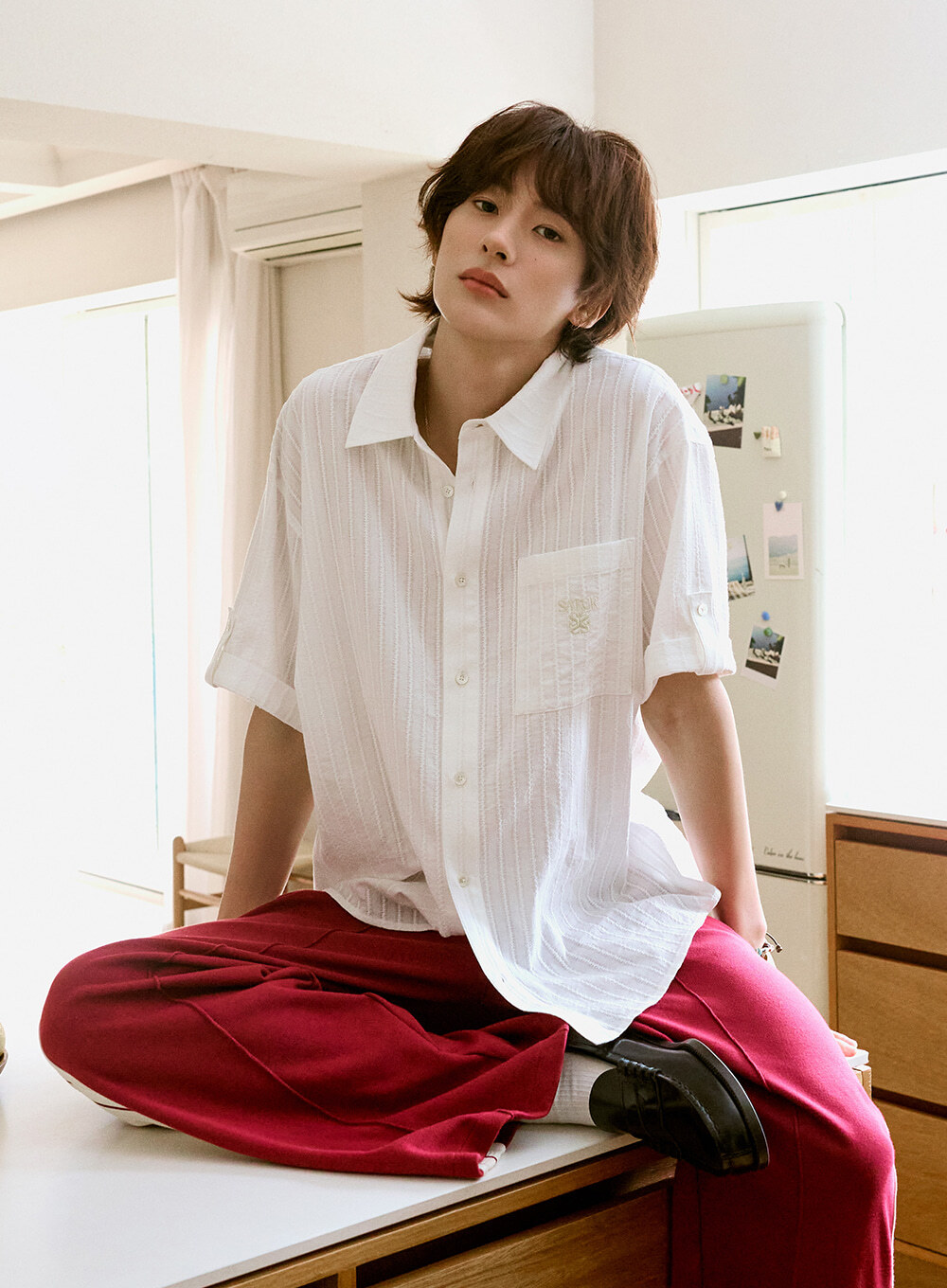 【直播】SATUR LX060412 男裝短袖襯衫 (SA262MSH01)