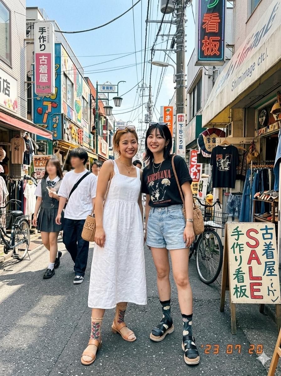 側面花圖案高筒襪