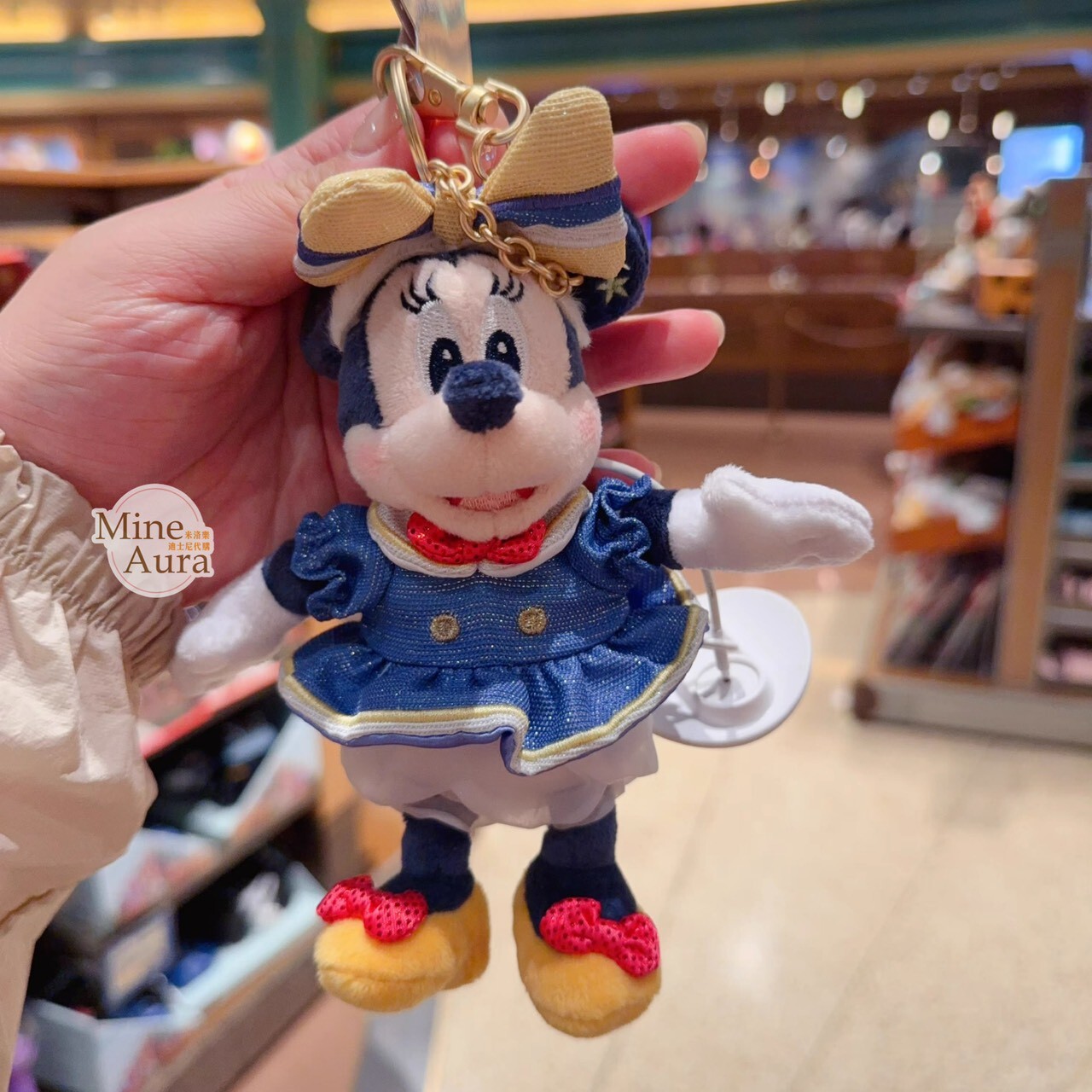 2026 唐老鴨生日系列 米妮 Minnie 絨毛 鑰匙圈 吊飾 -上海迪士尼樂園