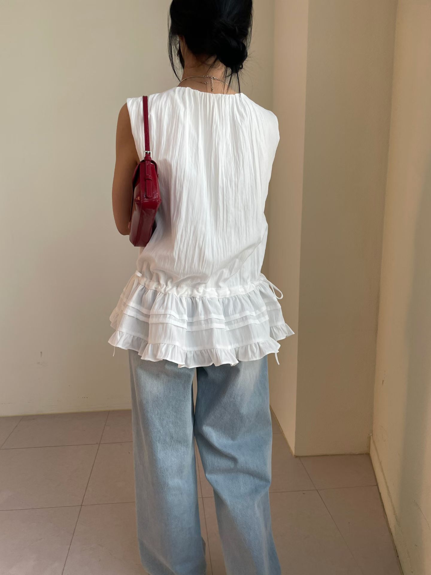 WW2659 Bubble Long Sleeveless