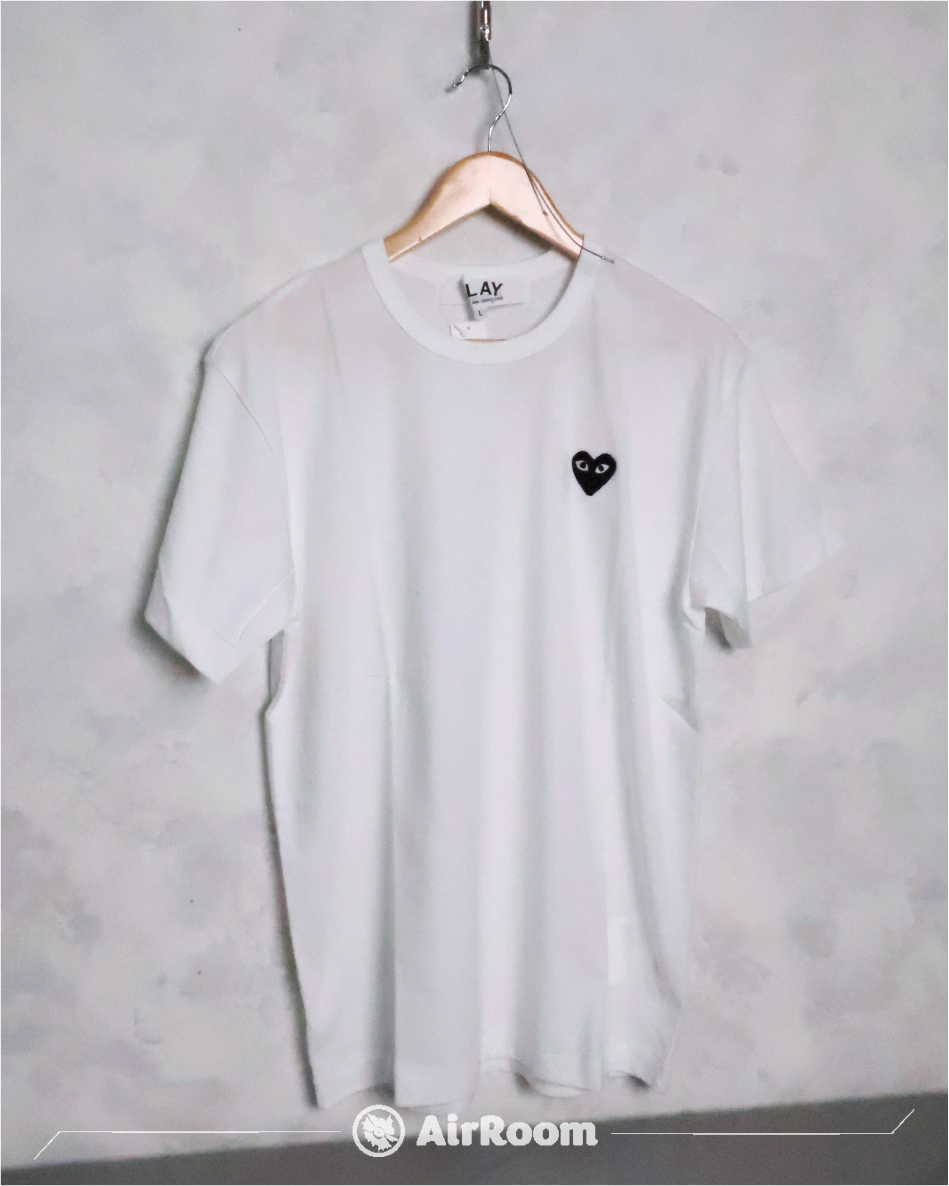 『代購+現貨商品』COMME des GARCONS PLAY Tee 川久保玲 短T 小紅愛心 刺繡 男女 黑白 現貨 AX-T108-051
