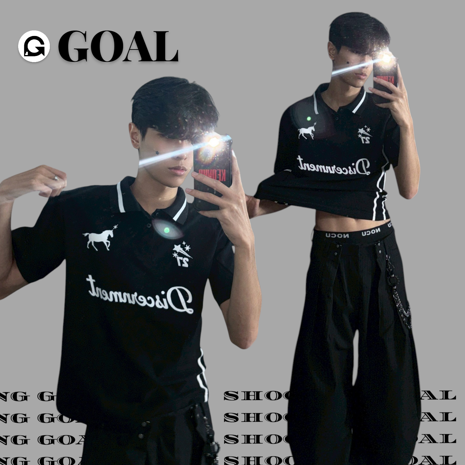 (GOAL) DCM POLO 馬年 星星 27 修身短版上衣