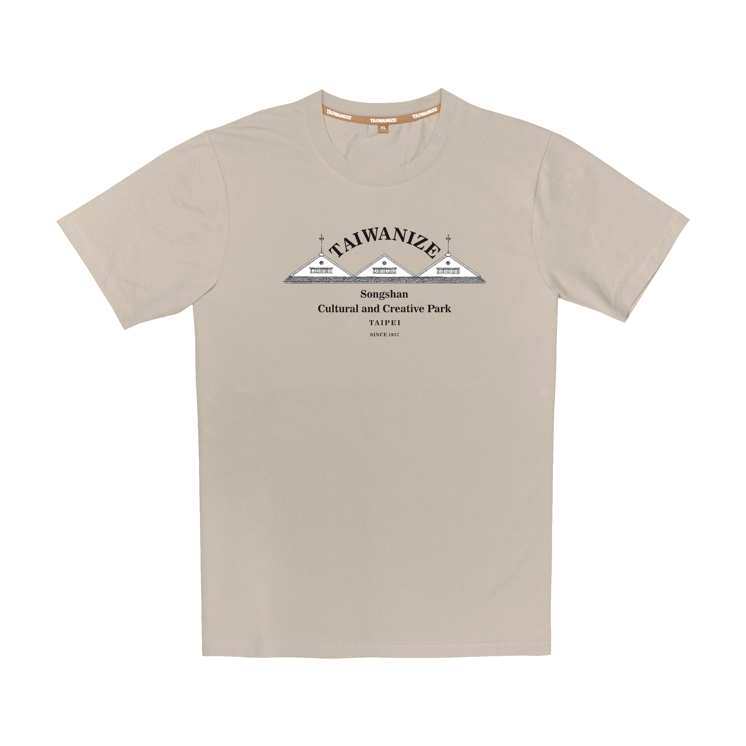TAIWANIZE 松菸倉庫大膠印莫代爾 T-shirt 主視覺