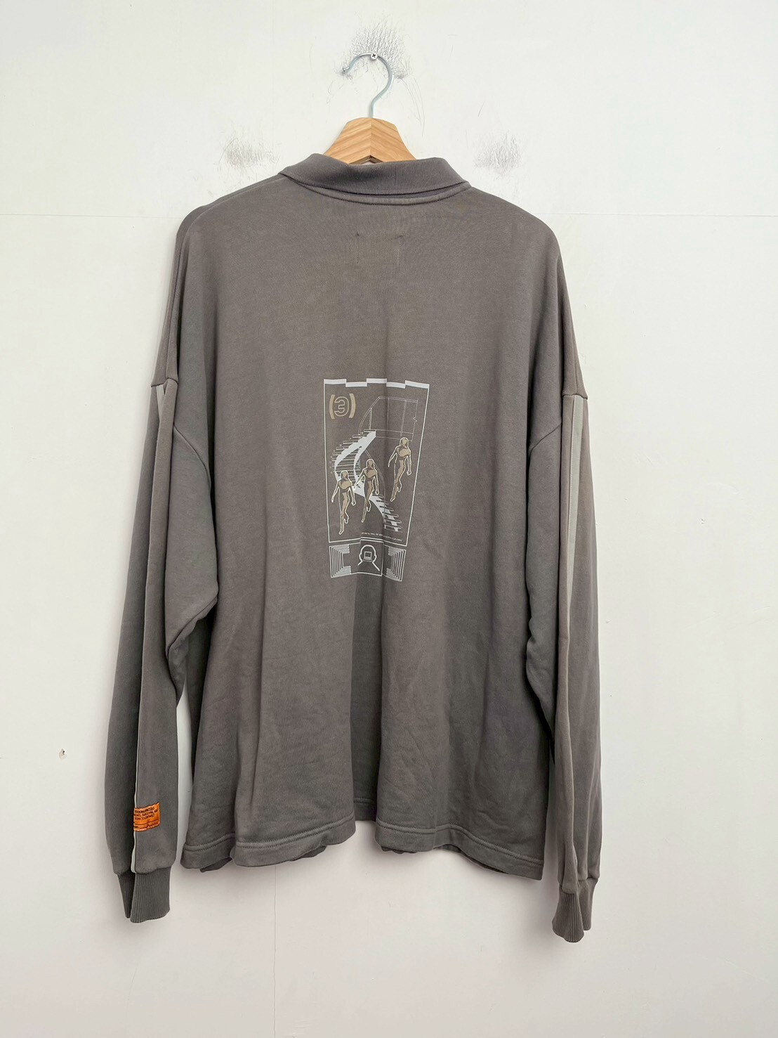 WALL OF SOUND BWF-59 “W-SPIRAL” POLO SWEATSHIRT SIZE XL