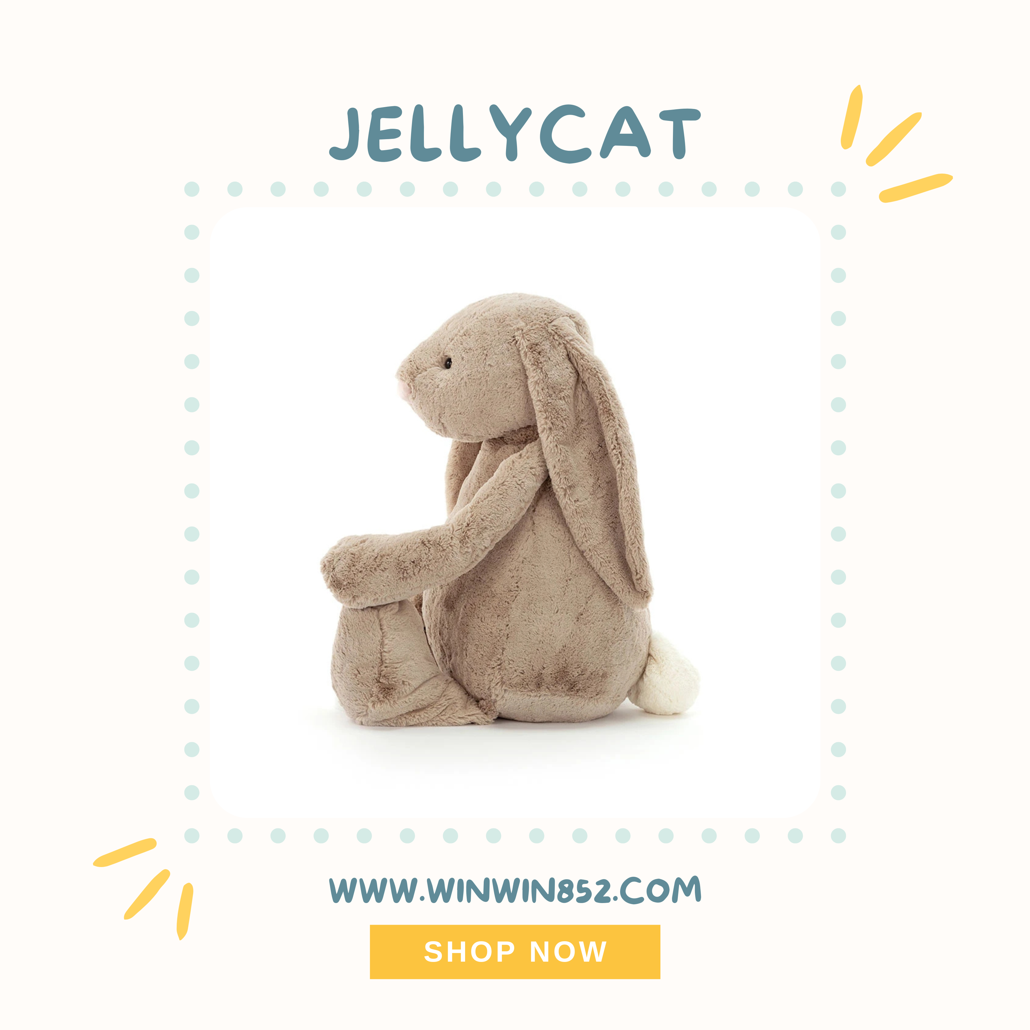Jellycat Bashful Beige Bunny Giant 94cm