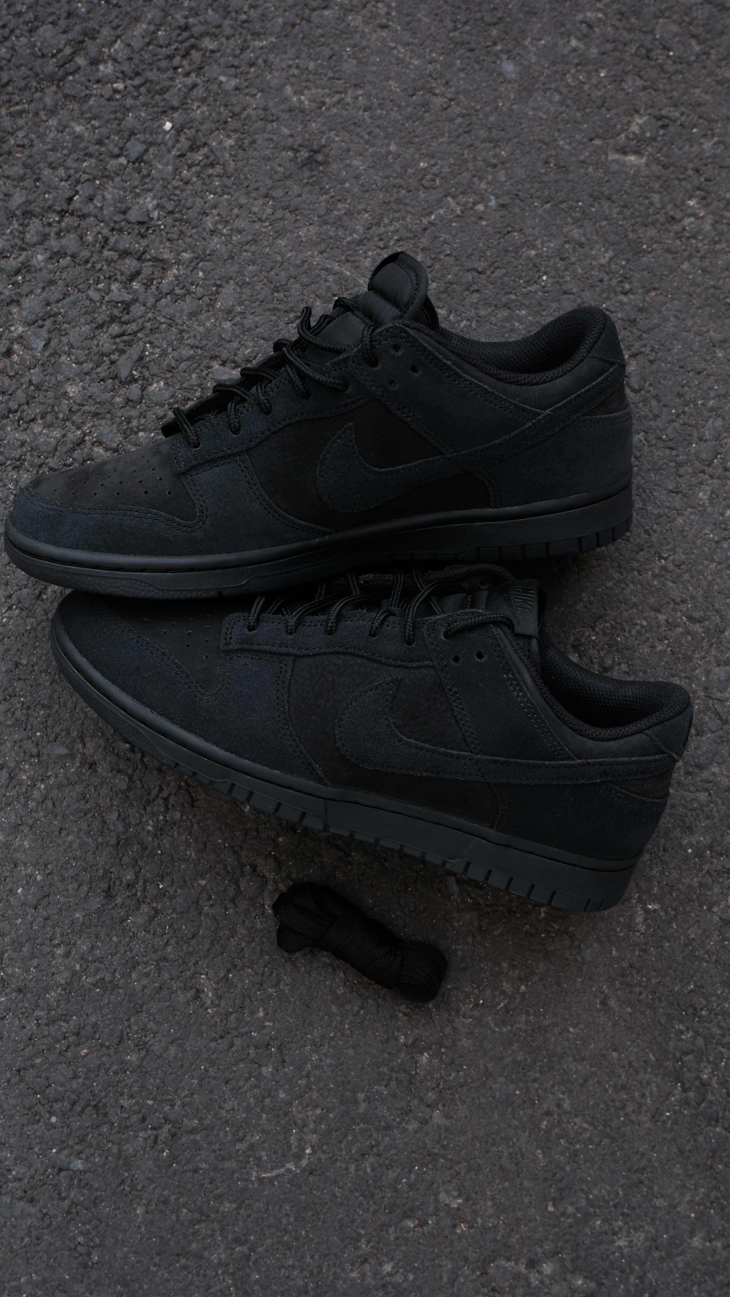 Nike Dunk Low SE Triple Black 黑色 復古 麂皮 休閒鞋 IB6651-001